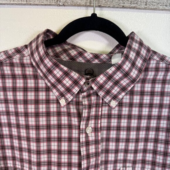 Cinch Men’s Plaid Button Down Shirt XL Western Cowboy Rodeo Mesh Performance - Picture 13 of 14